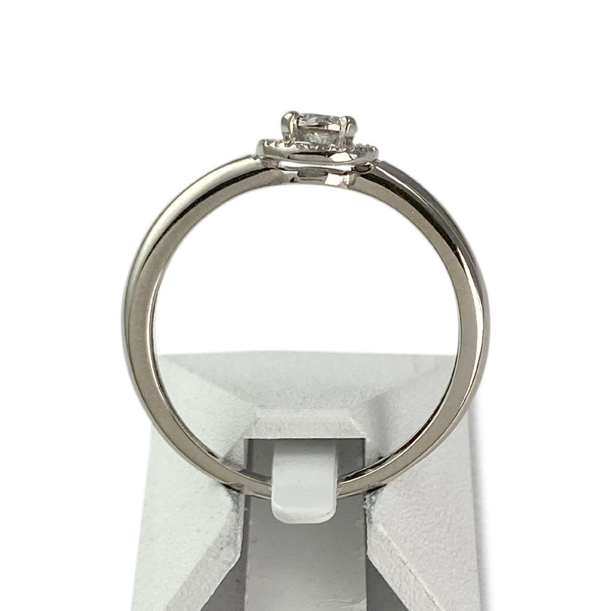 Bague d'occasion or 750 blanc diamants - vue 3
