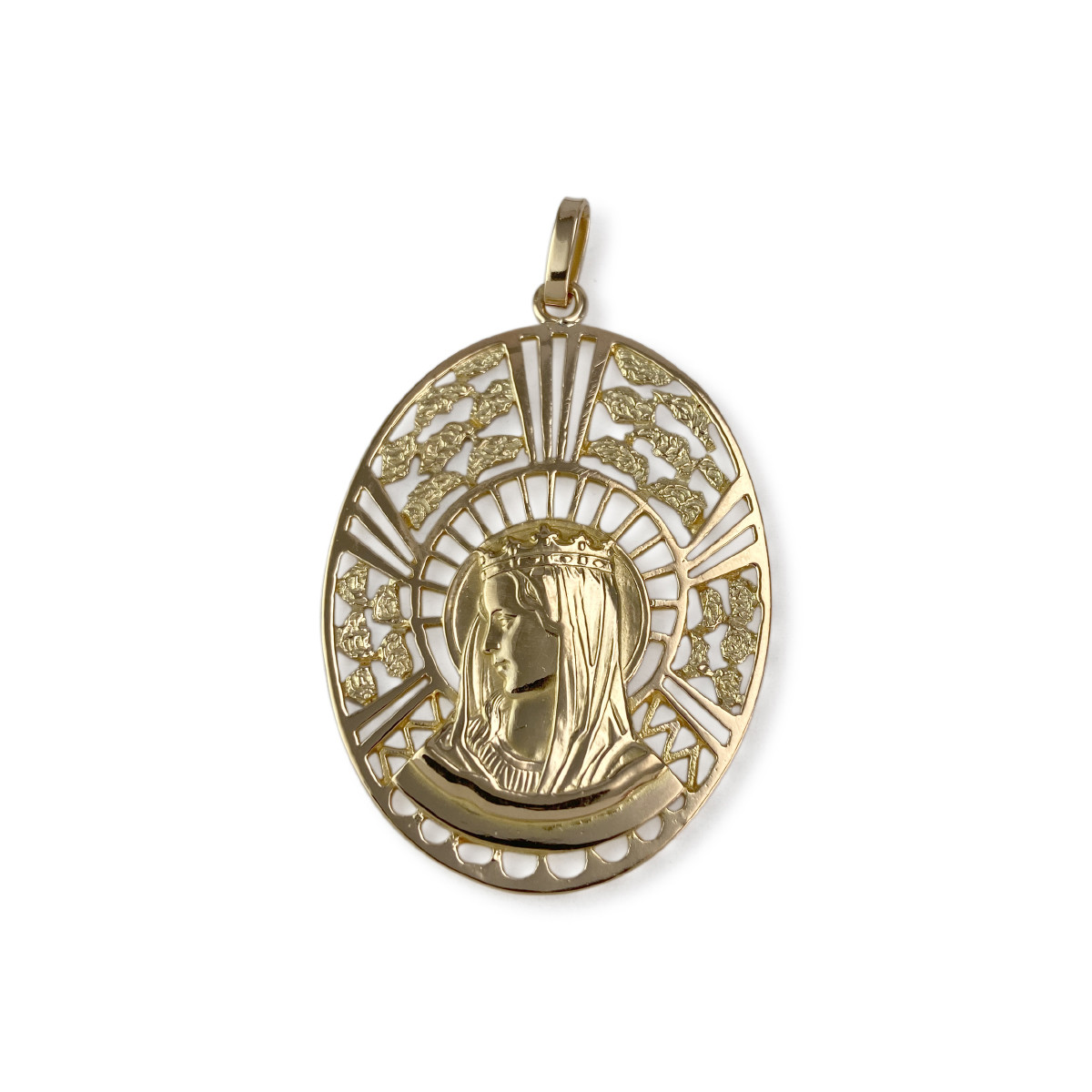 Médaille religieuse d'occasion or 750 jaune