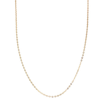 Chaîne d'occasion or 750 jaune maille forçat 60,5 cm