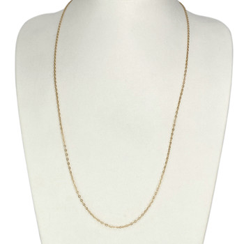 Chaîne d'occasion or 750 jaune maille forçat 60,5 cm