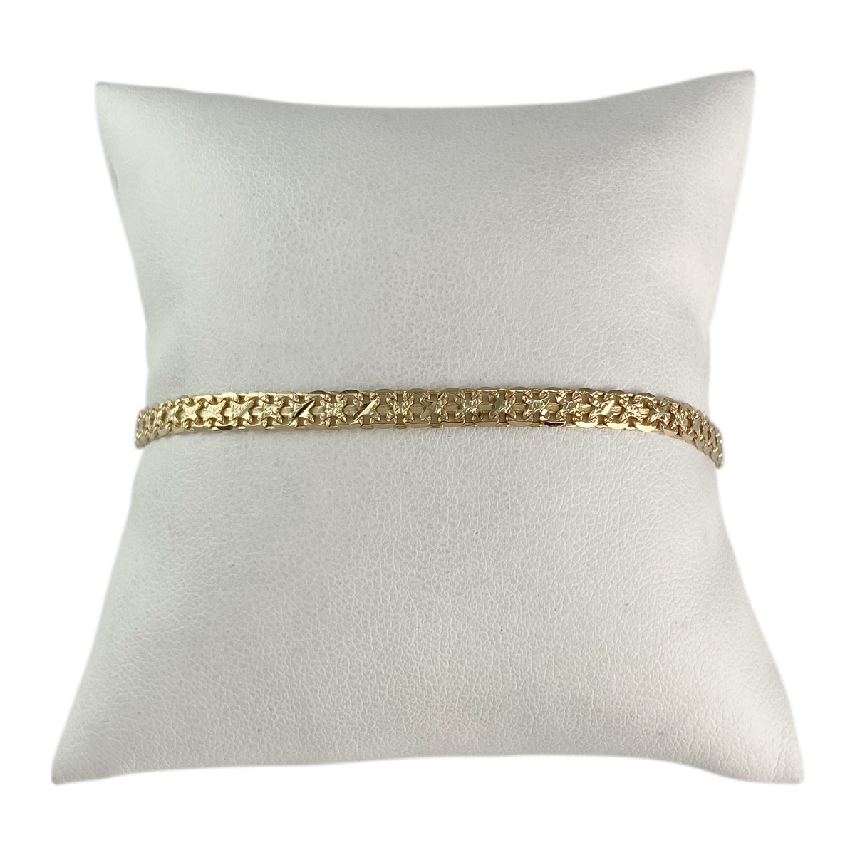 Bracelet d'occasion or 750 jaune maille fantaisie 19 cm