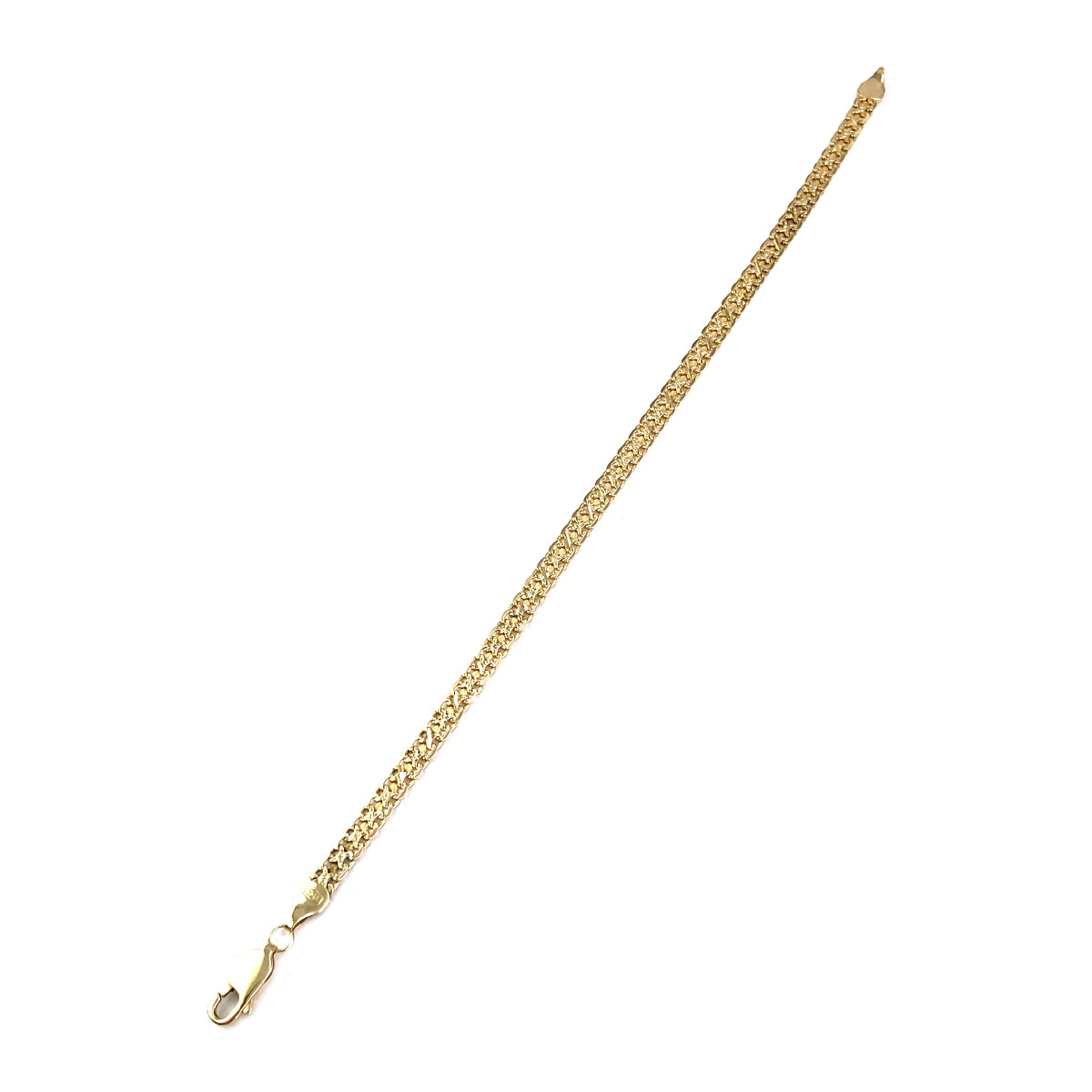 Bracelet d'occasion or 750 jaune maille fantaisie 19 cm - vue 2