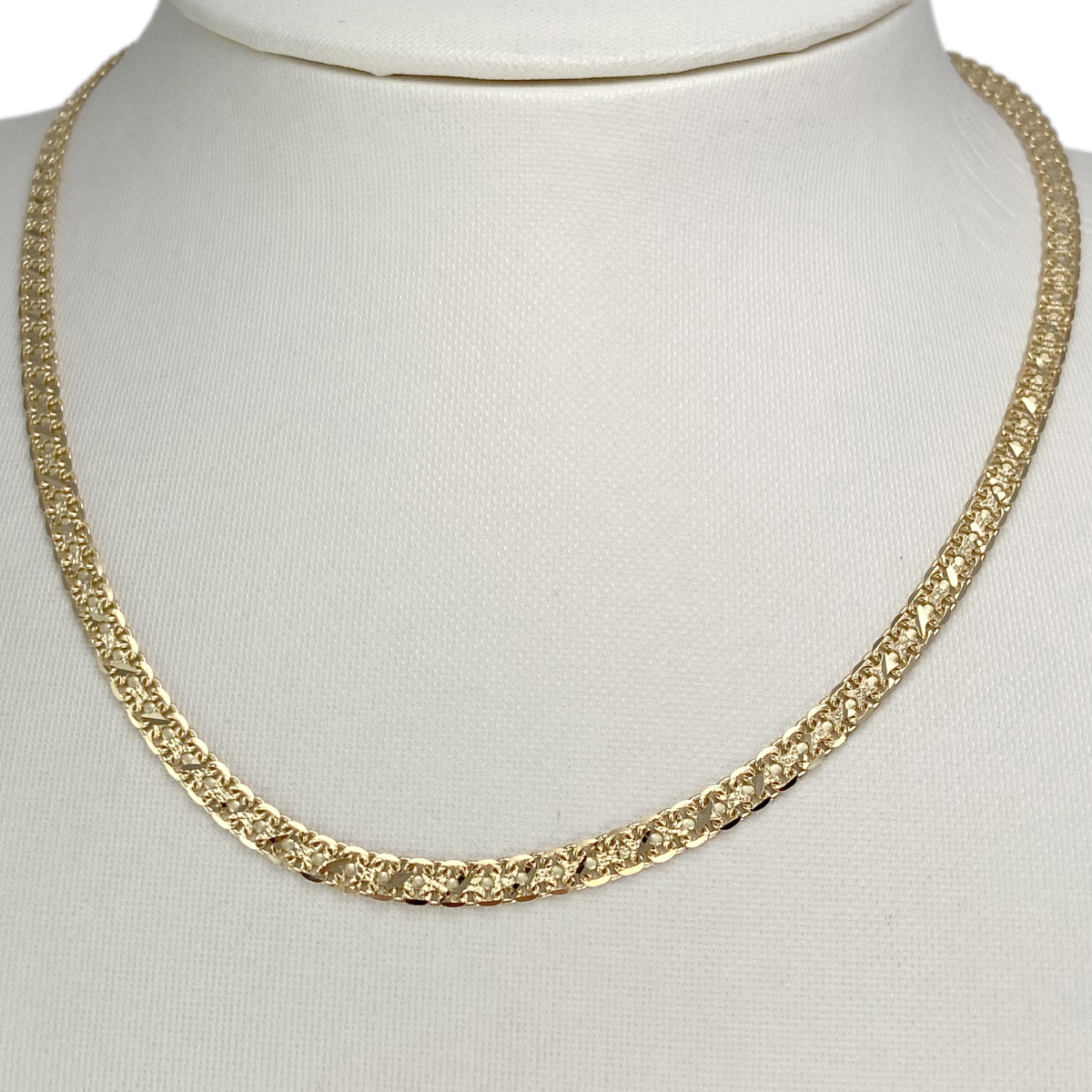 Collier d'occasion or 750 jaune maille fantaisie 42 cm - vue 2