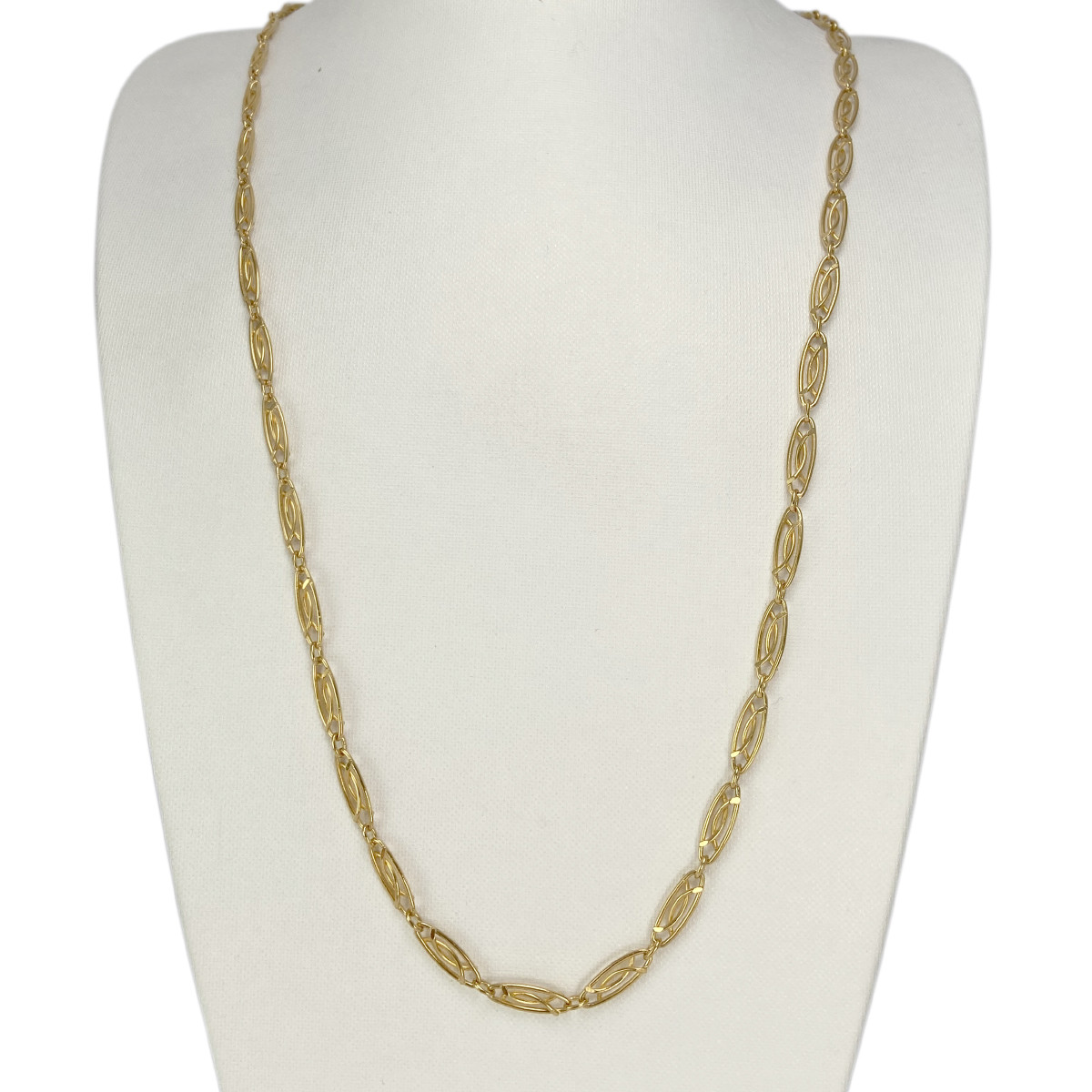 Collier d'occasion or 750 jaune maille fantaisie 76,5 cm - vue 2