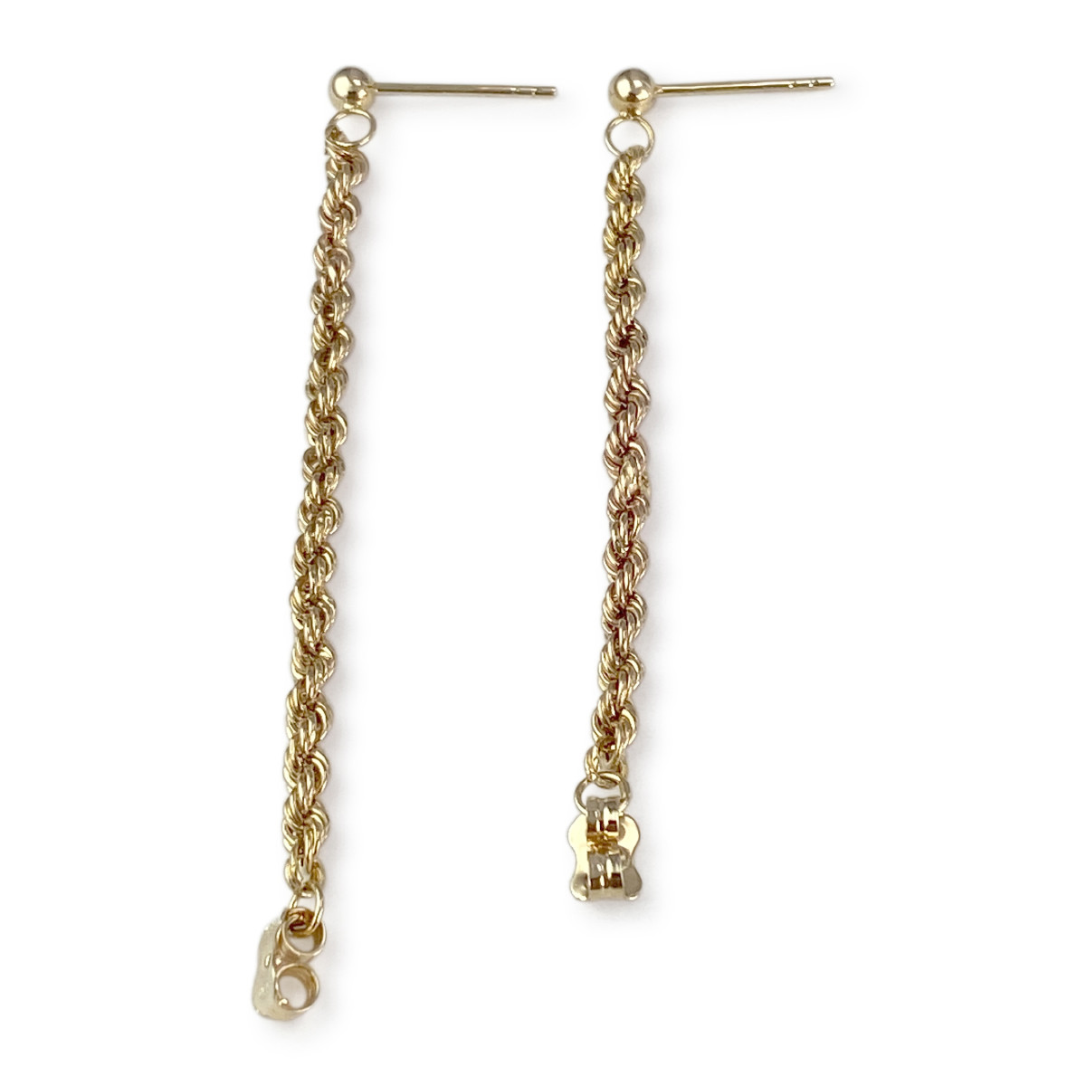 Boucles d'oreilles pendants d'occasion or 375 jaune - vue 4