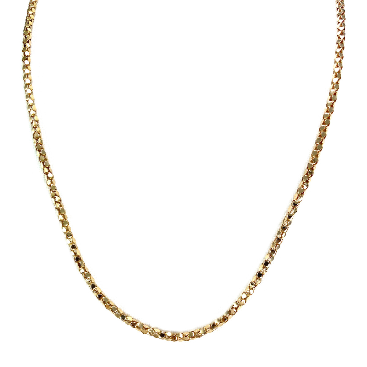Chaîne d'occasion or 750 jaune maille fantaisie 54 cm