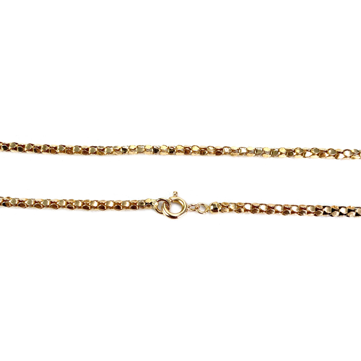 Chaîne d'occasion or 750 jaune maille fantaisie 54 cm - vue 3
