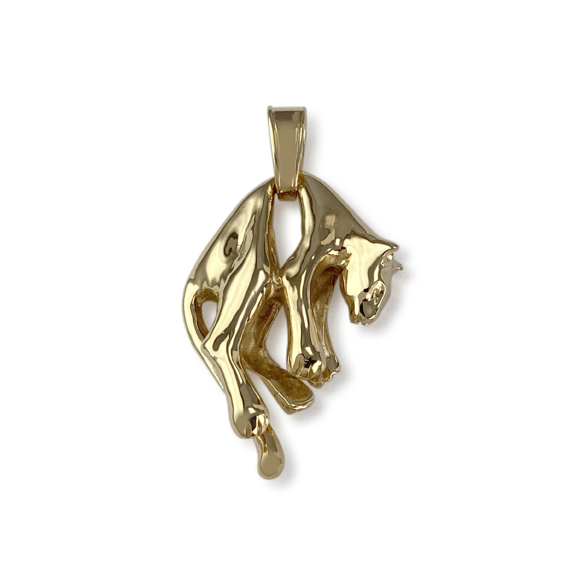 Pendentif d'occasion or 750 jaune félin
