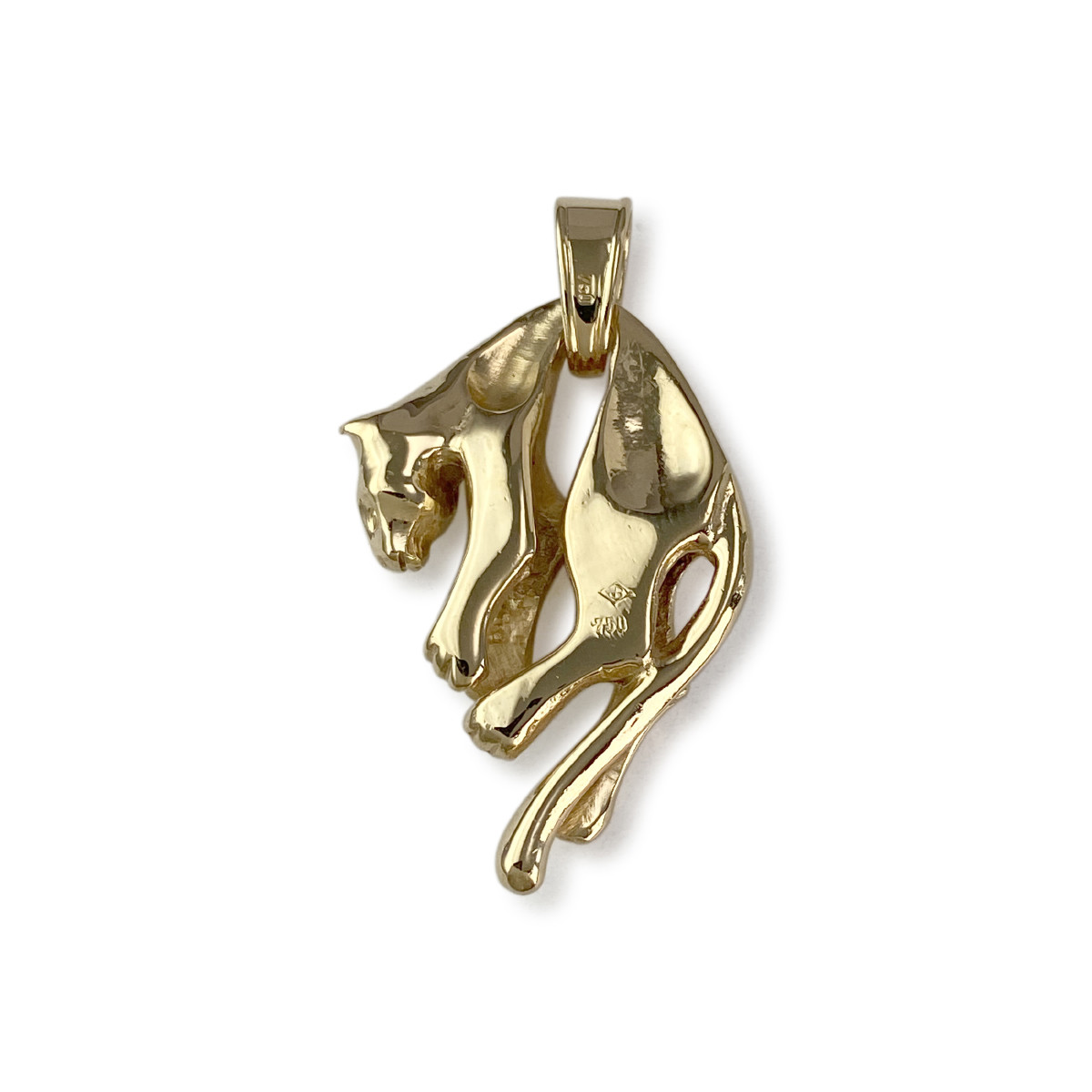 Pendentif d'occasion or 750 jaune félin - vue 2
