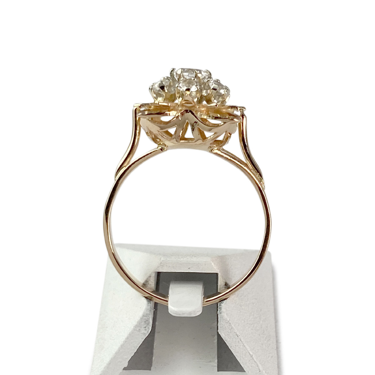 Bague d'occasion 2 ors 750 zirconias - vue 3