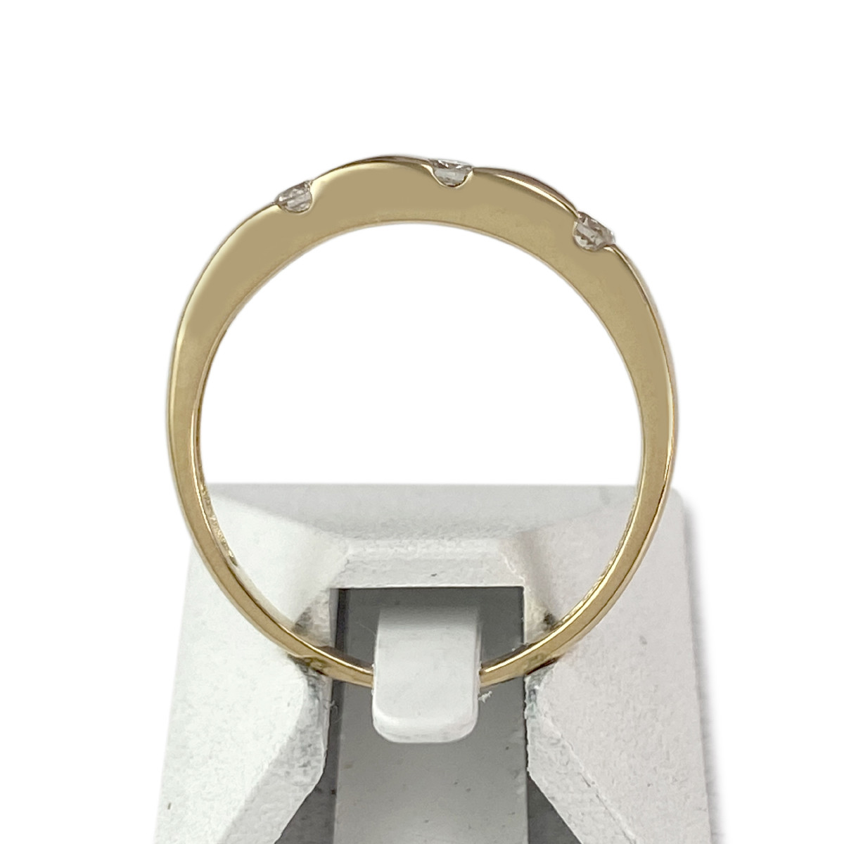 Bague d'occasion or 750 jaune diamants - vue 3