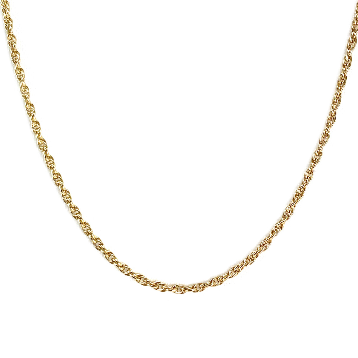 Chaîne d'occasion or 750 jaune maille torsadée 59 cm