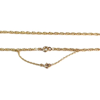 Chaîne d'occasion or 750 jaune maille torsadée 59 cm