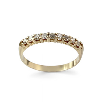 Bague d'occasion or 750 jaune diamants