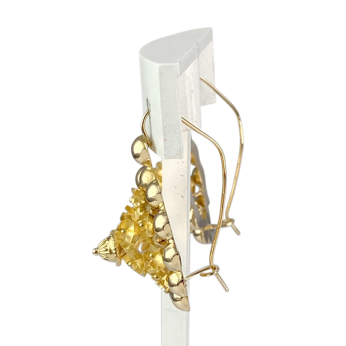 Boucles d'oreilles d'occasion or 750 jaune - vue 2