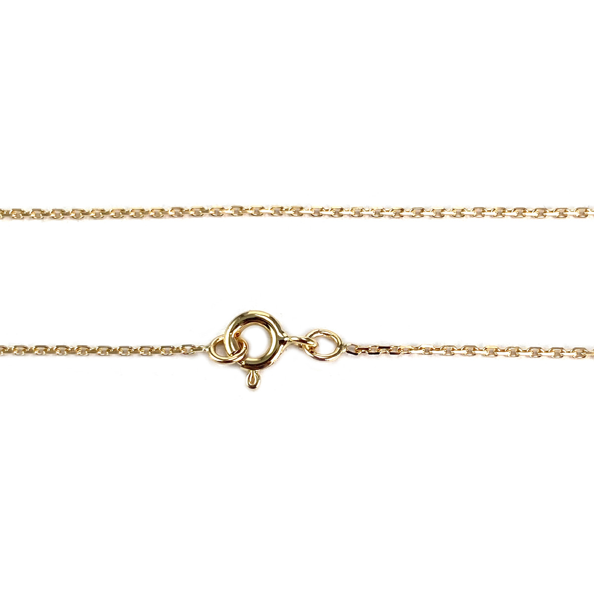 Collier d'occasion 2 ors 750 maille forçat diamants 45 cm - vue 3