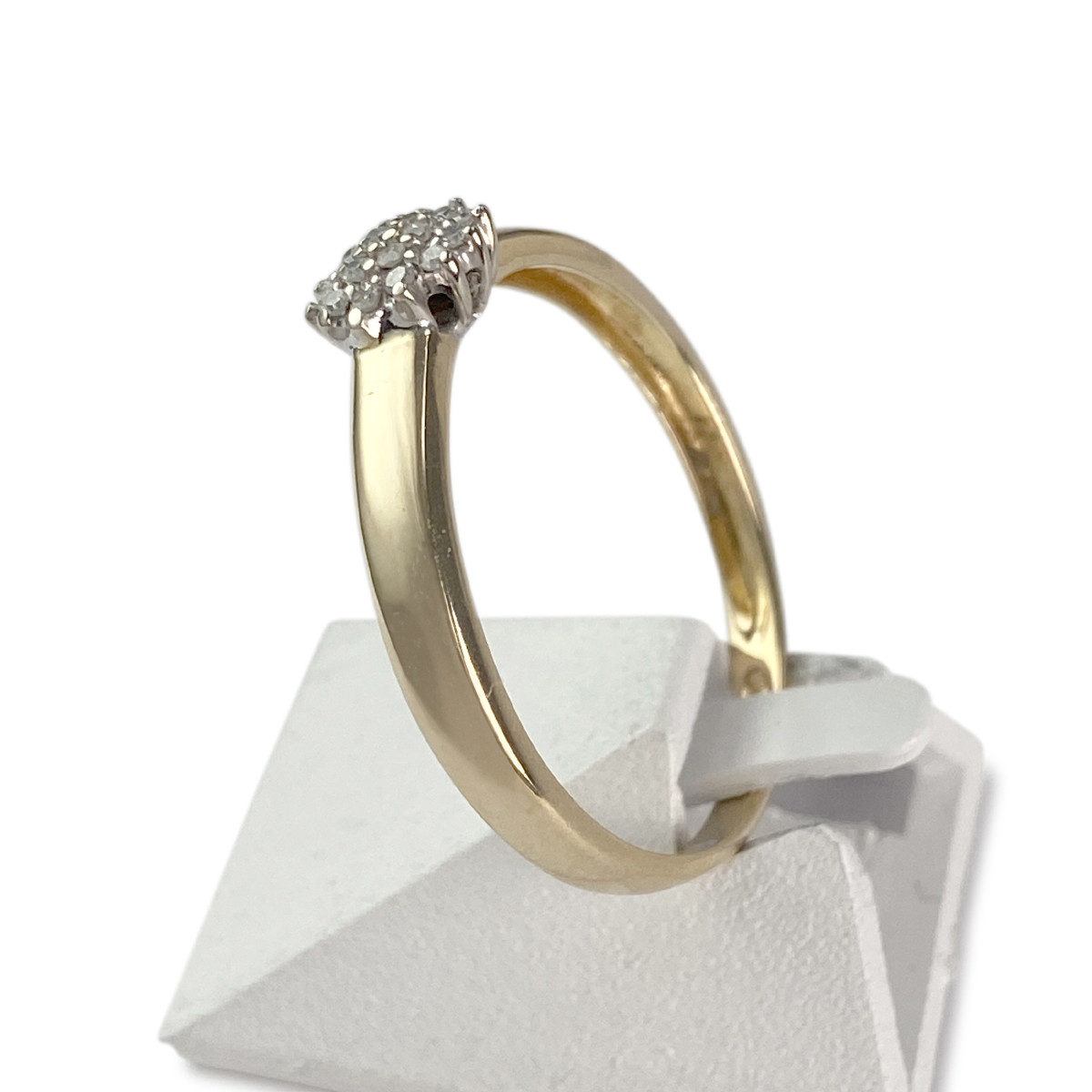Bague d'occasion 2 ors 750 diamants - vue 2