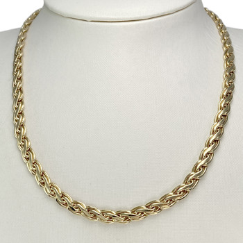 Chaîne d'occasion or 750 jaune maille festonnée 45,5 cm