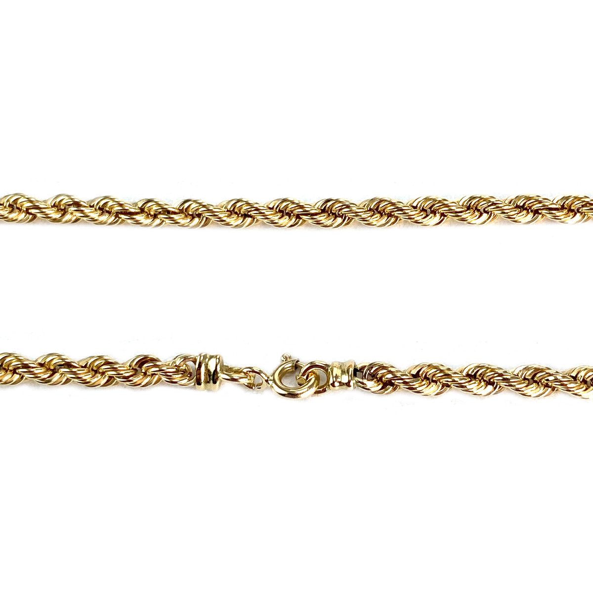 Chaîne d'occasion or 750 jaune maille corde 50 cm - vue 3