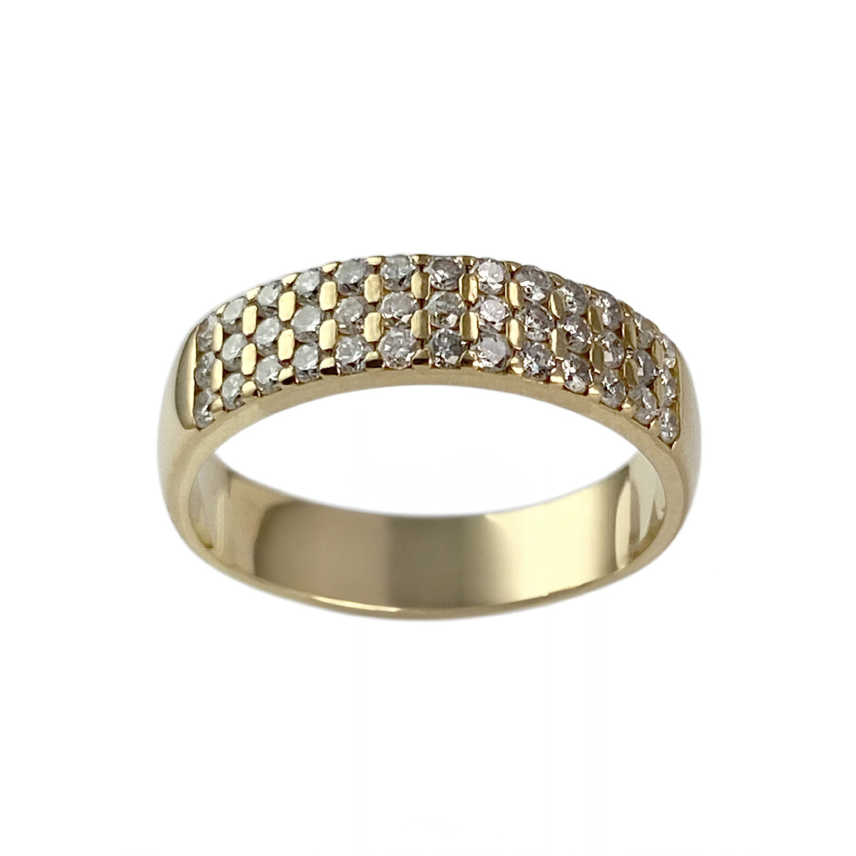 Bague d'occasion or 750 jaune diamants