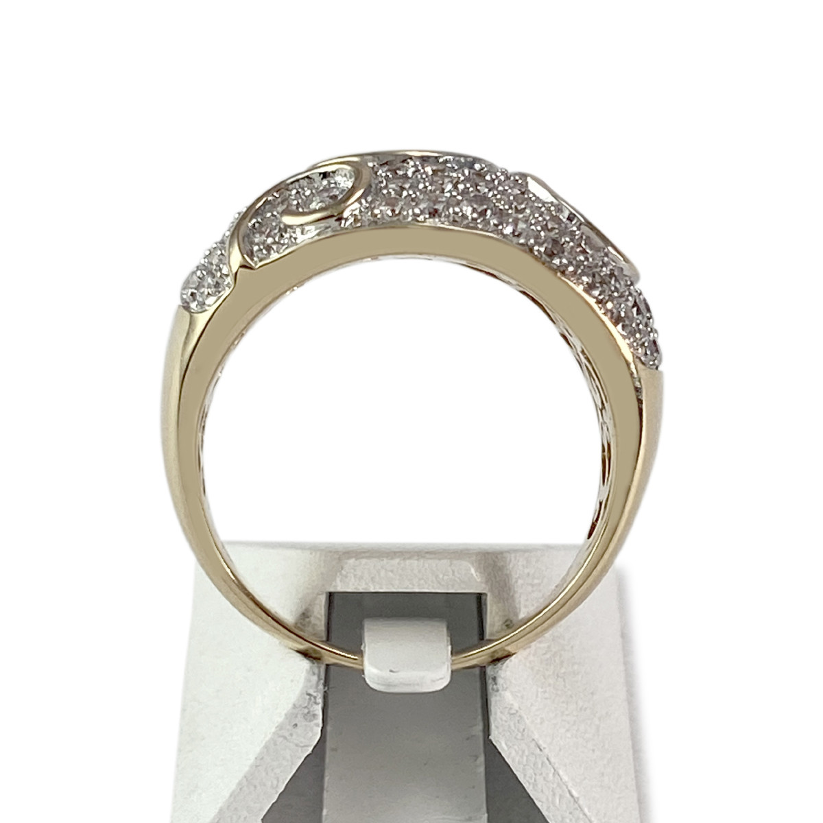 Bague d'occasion or 375 2 tons zirconias - vue 3