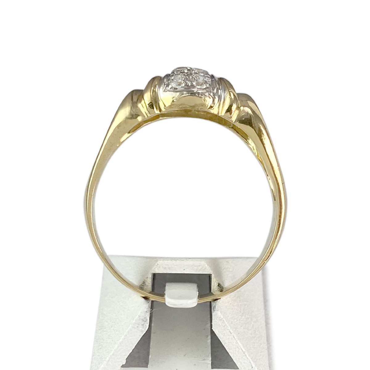 Bague d'occasion 2 ors 750 zirconias - vue 3