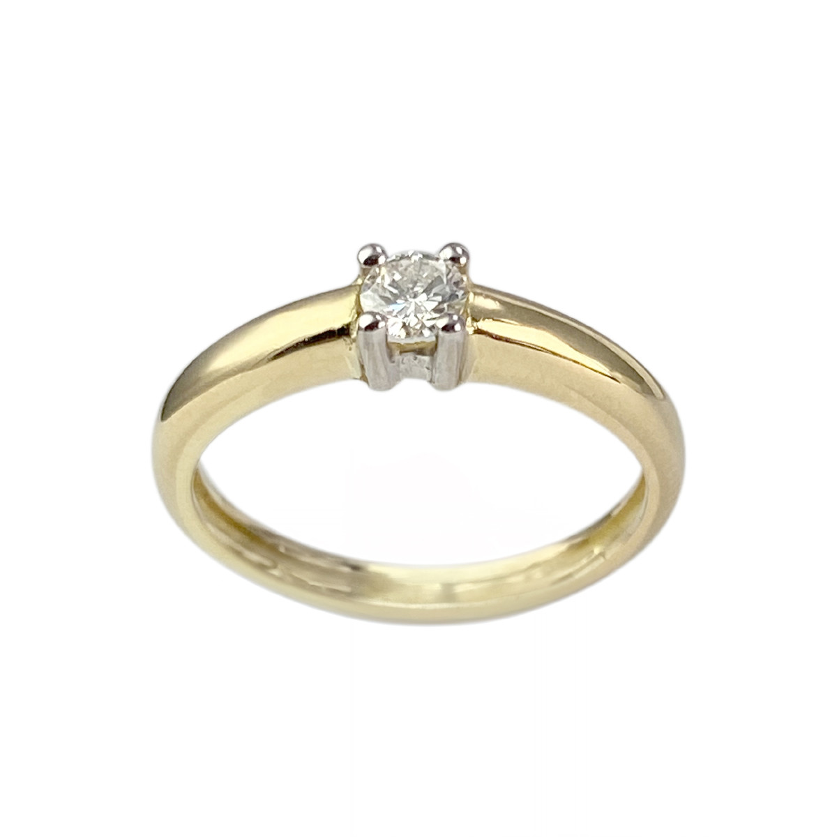 Solitaire d'occasion 2 ors 750 diamant