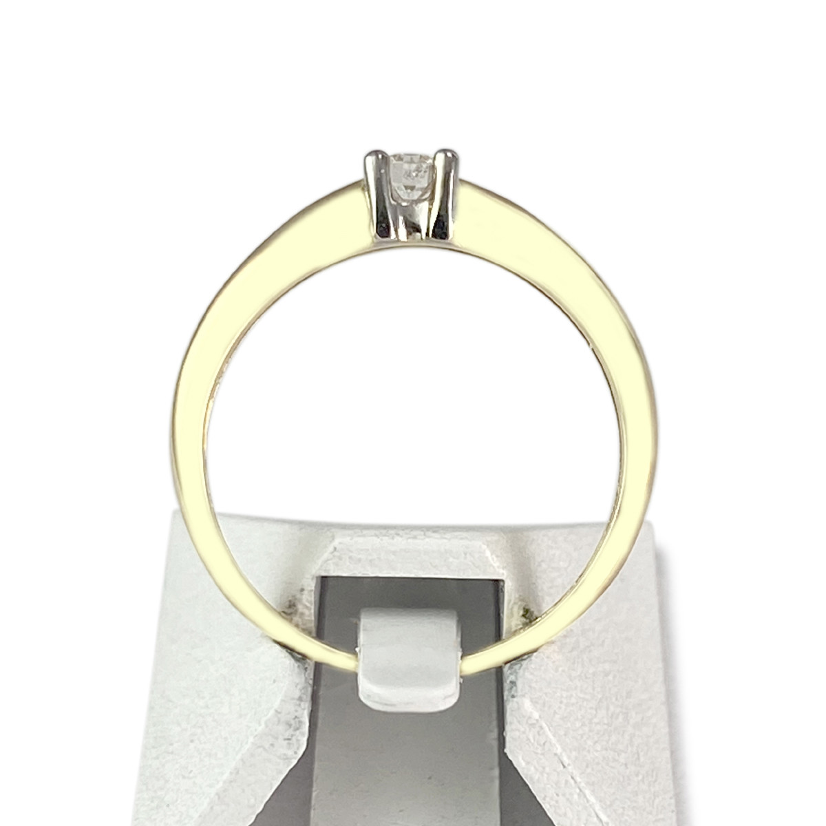 Solitaire d'occasion 2 ors 750 diamant - vue 3