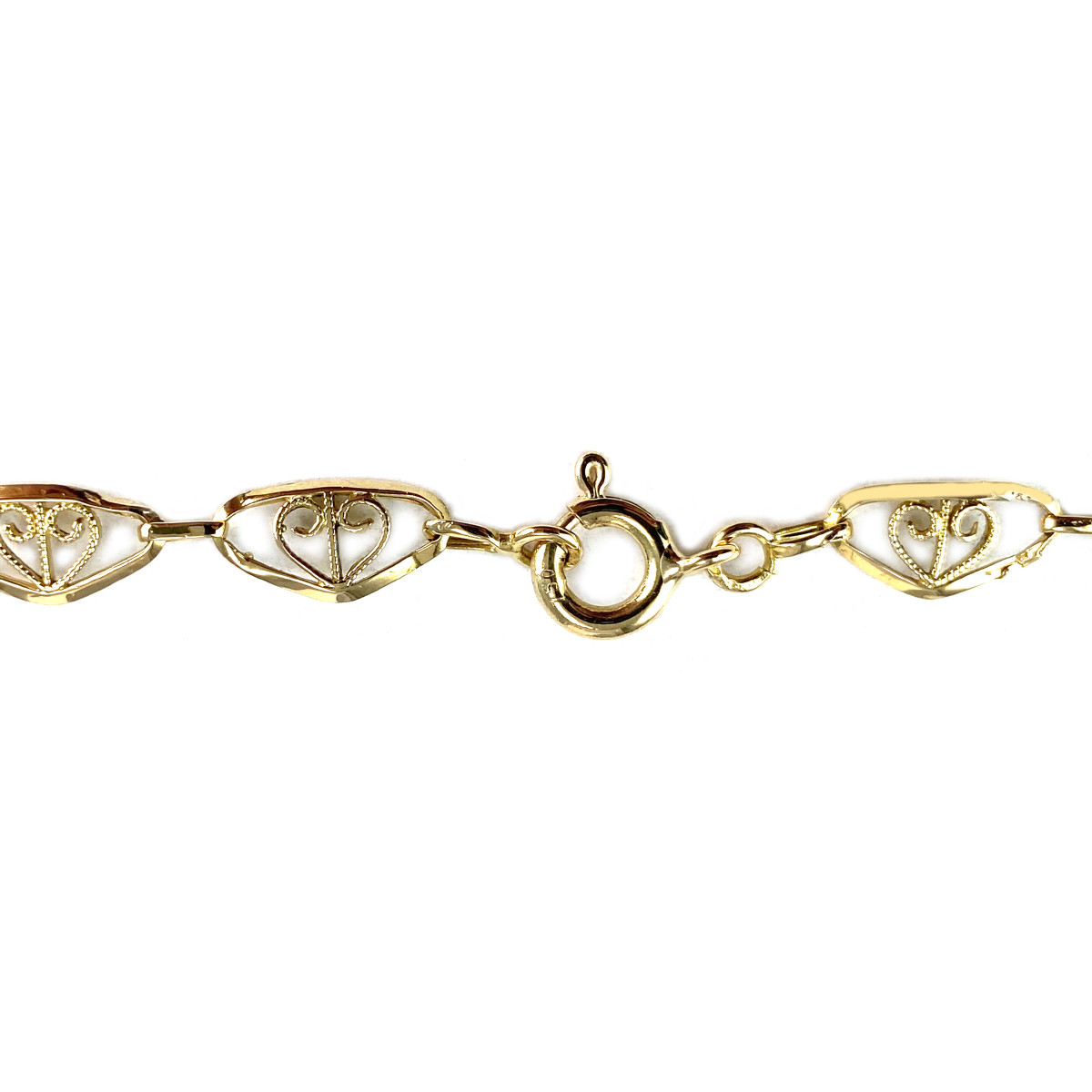 Collier d'occasion or 750 jaune maille filigrane 44,5 cm - vue 3