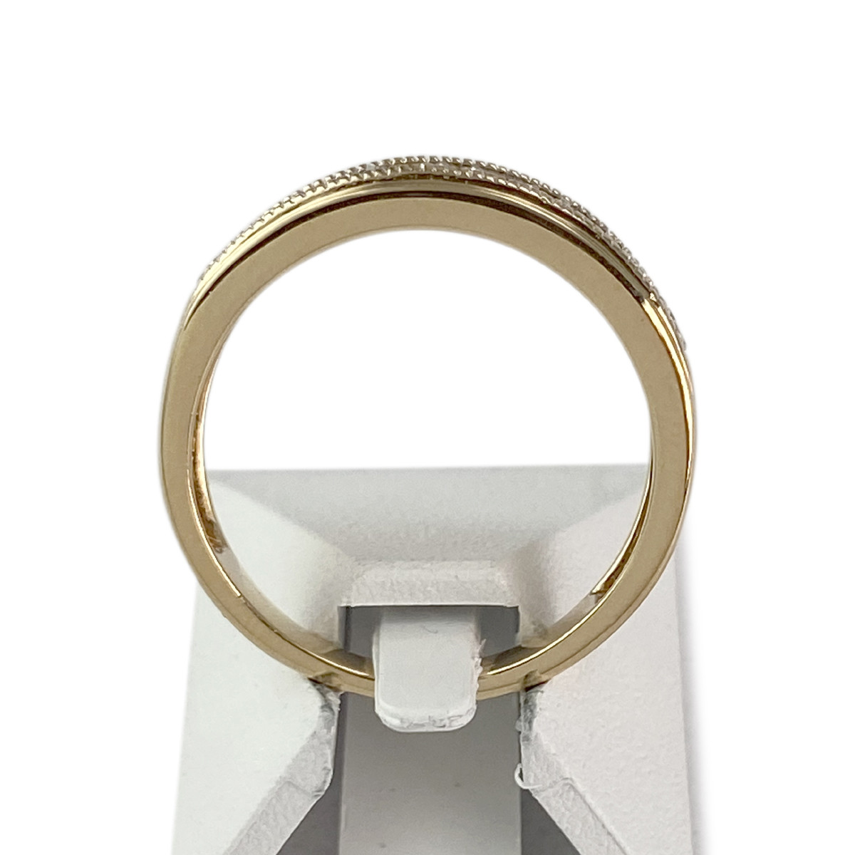 Bague d'occasion or 750 2 tons diamants - vue 3