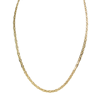 Collier d'occasion or 750 jaune maille marine 55 cm