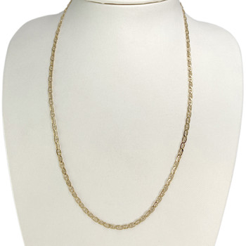Collier d'occasion or 750 jaune maille marine 55 cm