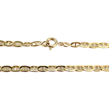 Collier d'occasion or 750 jaune maille marine 55 cm