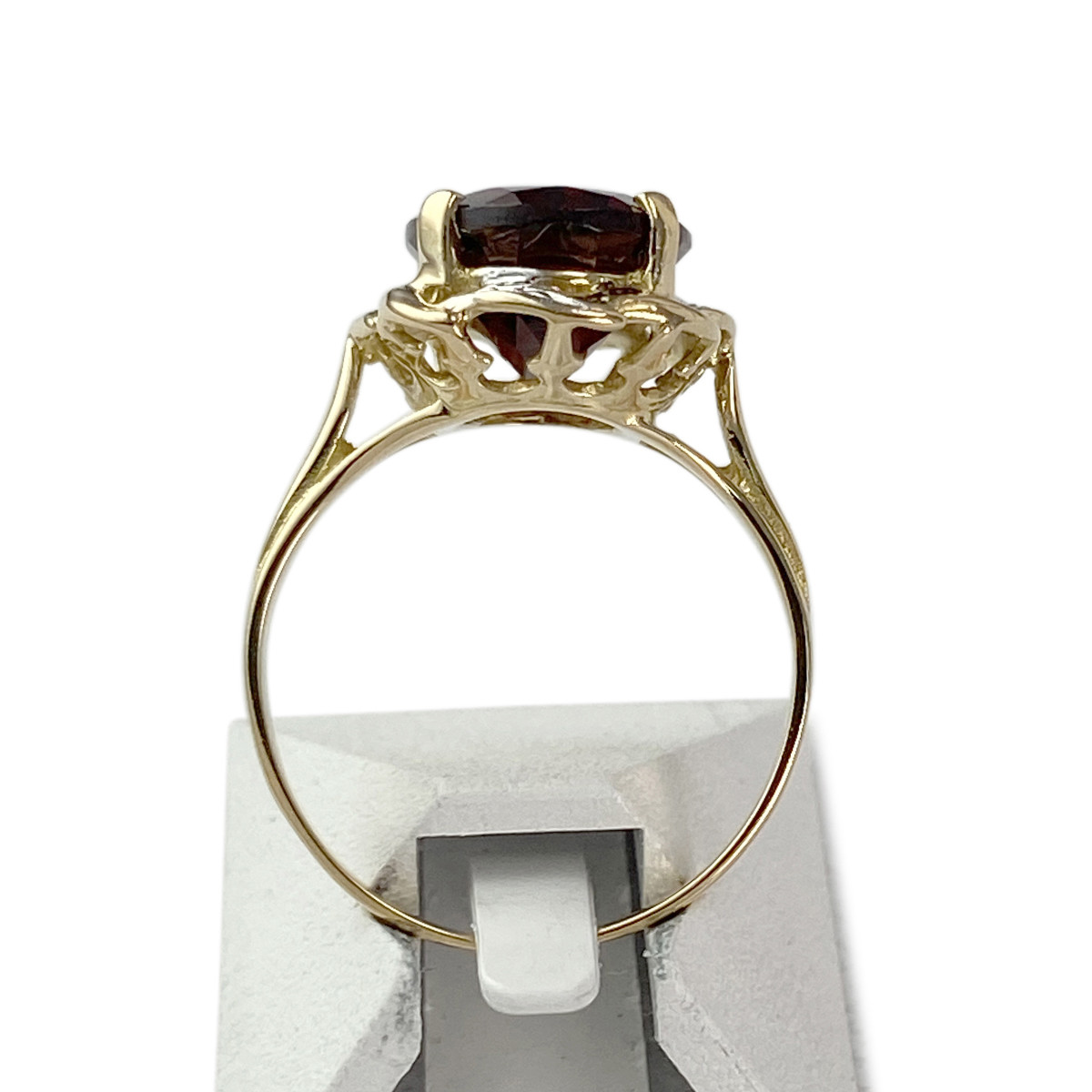 Bague d'occasion or 750 2 tons grenat - vue 3