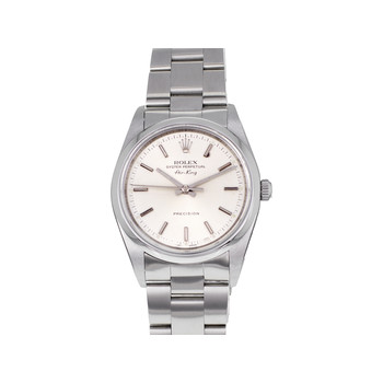 Montre d'occasion ROLEX Air King homme automatique bracelet acier