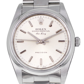 Montre d'occasion ROLEX Air King homme automatique bracelet acier