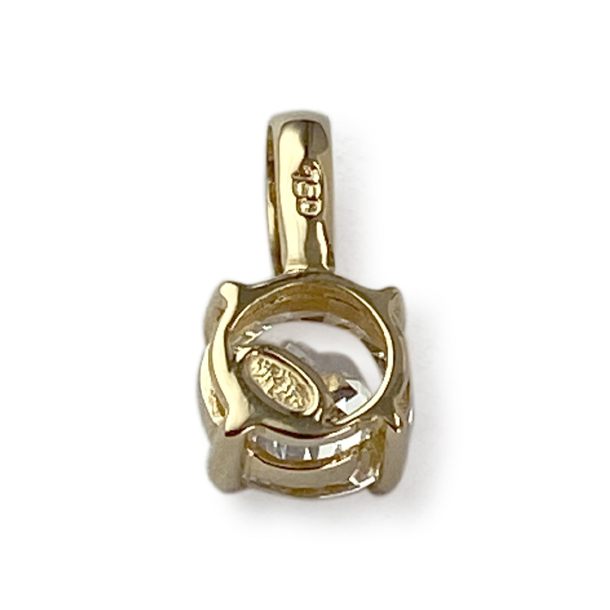 Pendentif d'occasion or 750 jaune zirconia - vue 2