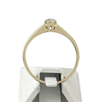 Solitaire d'occasion or 585 jaune diamant