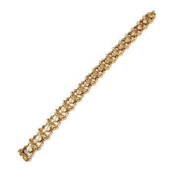 Bracelet d'occasion or 750 rose maille fantaisie 20 cm