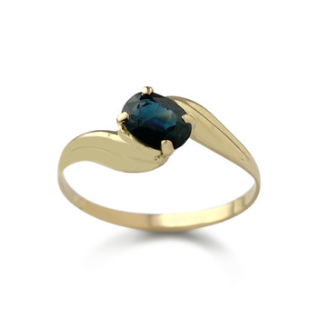 Bague d'occasion or 750 jaune saphir