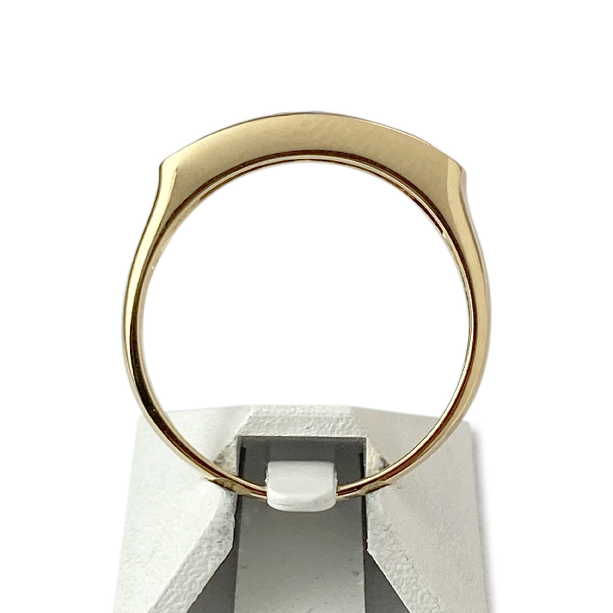 Bague d'occasion or 750 2 tons diamants blancs et noirs - vue 3