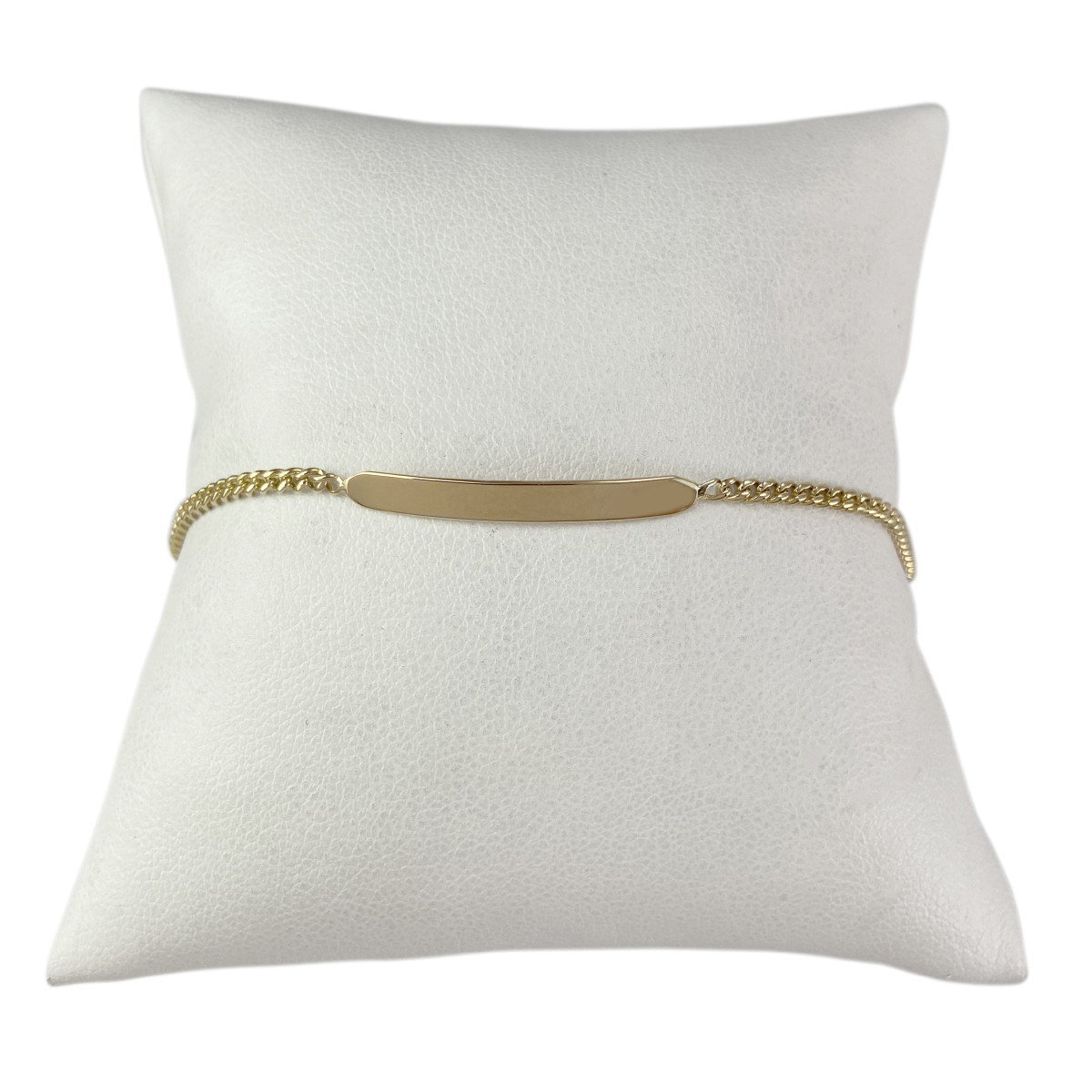 Gourmette d'occasion or 750 jaune maille gourmette 13 cm