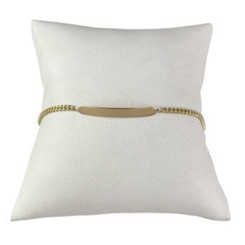 Gourmette d'occasion or 750 jaune maille gourmette 13 cm
