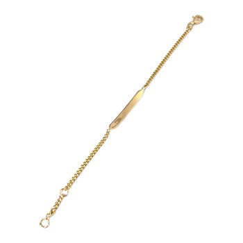 Gourmette d'occasion or 750 jaune maille gourmette 13 cm