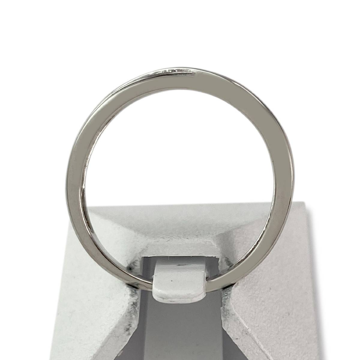 Bague d'occasion or 750 blanc saphirs diamants - vue 3