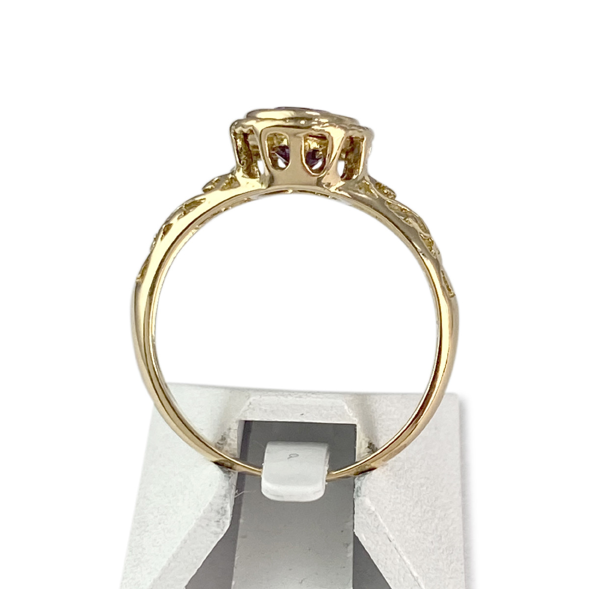 Bague d'occasion or 750 jaune améthyste - vue 3