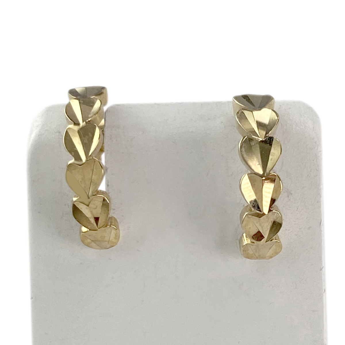 Boucles d'oreilles clous d'occasion or 375 jaune