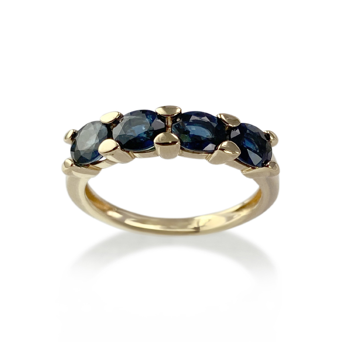 Bague d'occasion or 750 jaune saphirs