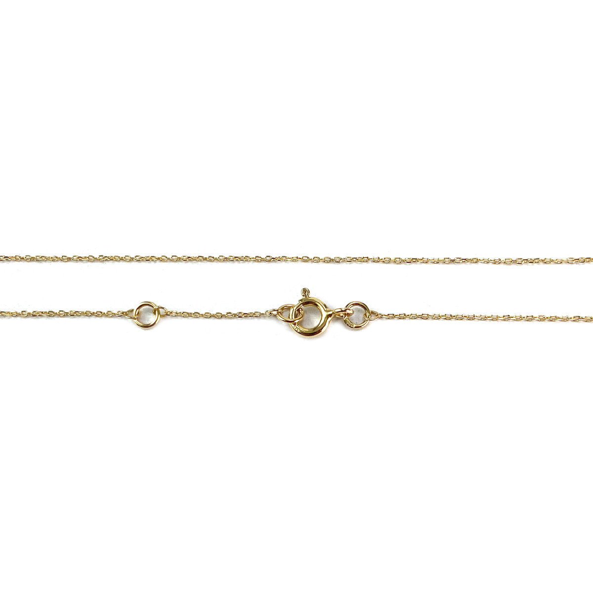 Collier d'occasion or 375 2 tons maille forçat zirconias 42,5 cm - vue 3