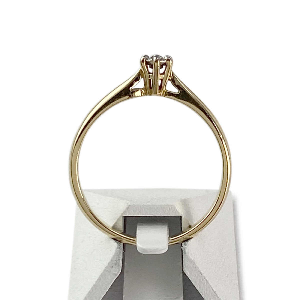 Bague d'occasion or 750 2 tons diamants - vue 3
